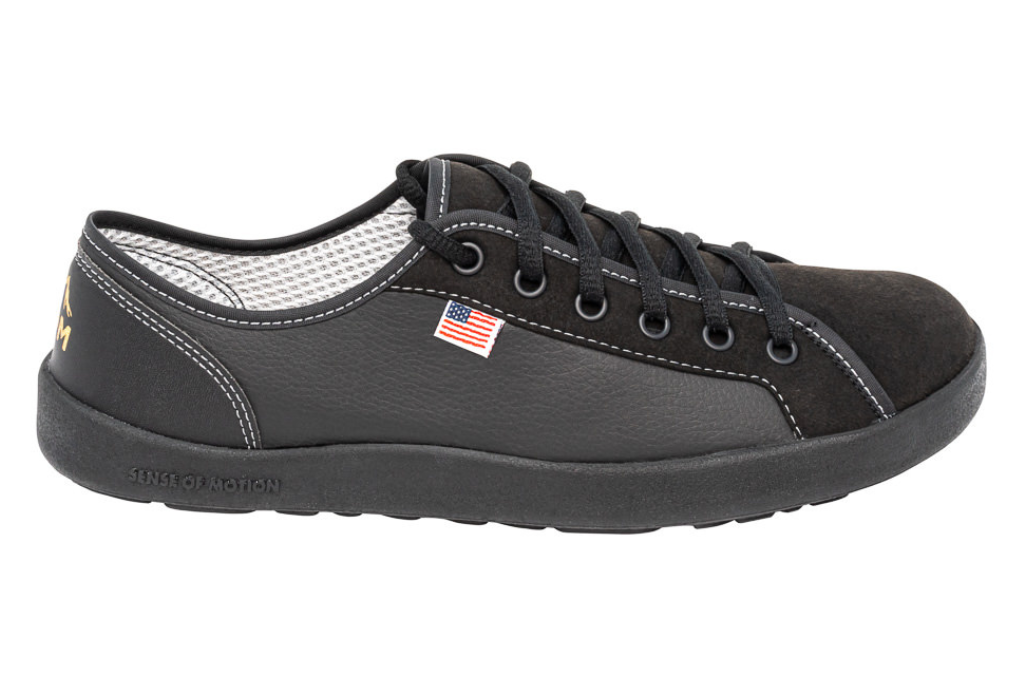 Made in America shoe with wide toe-box and comfortable stylish feel, made in America sneakers for minimalist comfort