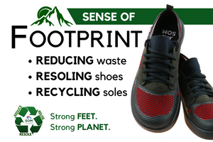 Through resoling, our footwear becomes a renewable resource for you to get miles and miles out of.