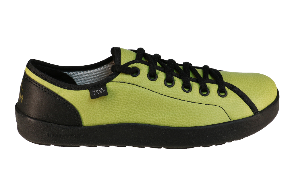 The Urban Trekker Joyful Avo is a summer shoe made of faux leather that brightens ever room it enters.